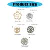 Rhinestones Flower Shirt Button Covers Cufflink Cover Rust Resistant Shirt Button Decoration Cufflinks Replacement Cover