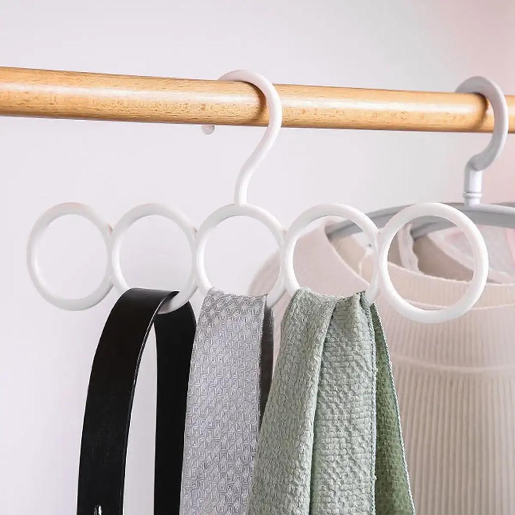 1pc-Plastic Solid Pants Hanger Multifunctional Hanger Pants Hanger Scarf Storage Hange