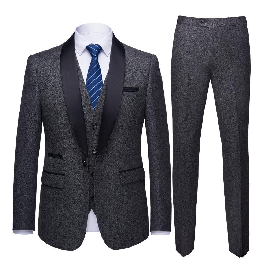 5 Color Men's Clothing Wedding Groom Suits Men's Business Casual Slim Dress Suits Suits & Blazers