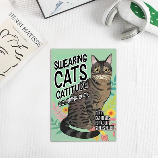 

Раскраска для кошек Yousheng для взрослых, проекты кошек своими руками, декомпрессионная, прочная на разрыв, раскраска для кошек, товары для домашнего обучения, офисные принадлежности