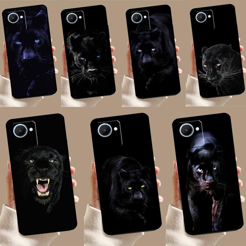 Animal Panther For Realme C55 C53 C67 C51 C35 C33 C31 C30 C25s C21Y GT Neo 6 5 9 10 11 12 Pro Plus Case