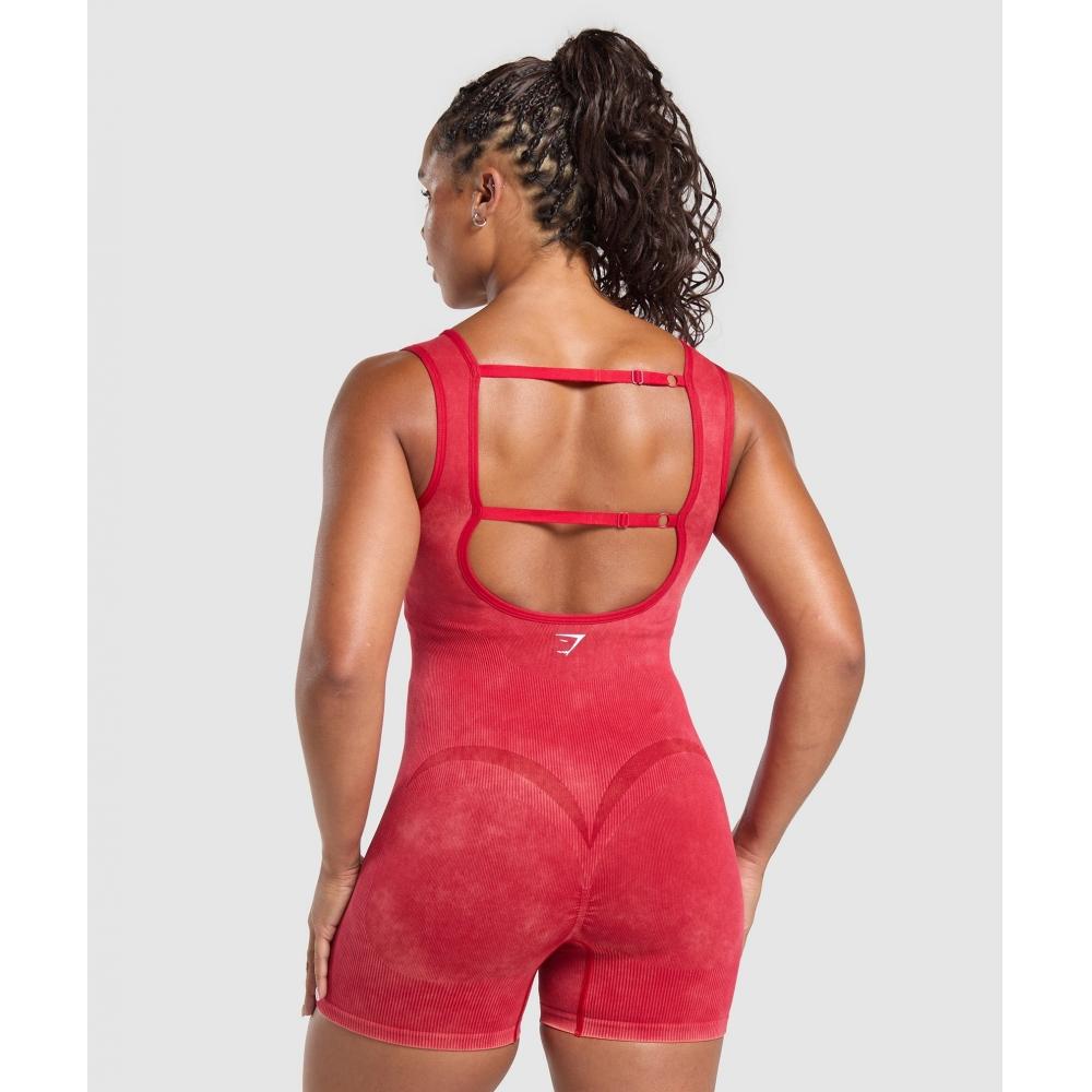 Gymshark GaIns Seamless All In One carmIne Red B9a2c Rb2q