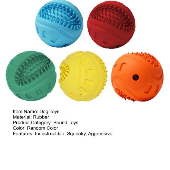 Indestructible Squeaky Dog Balls Interactive Dog Toys for Aggressive Chewers Large Medium