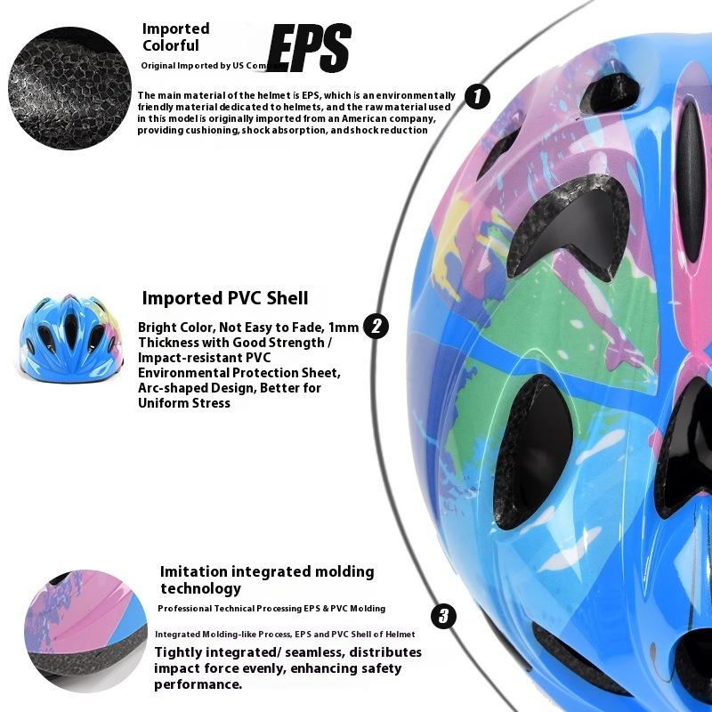 Children's Sports Helmets Cycling Bike Skates Helmets Roller Skating Helmets Balance Bike Helmets Adjustable