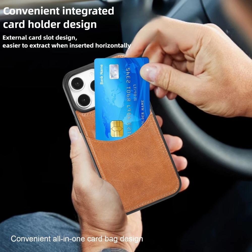 Luxury Leather Case For iPhone 16 Pro Max 17 16E 15 14 13 12 Mini 11 Pro XR X XS Max 7 8 Plus SE 3 Card Slot Mobile Phone Cover
