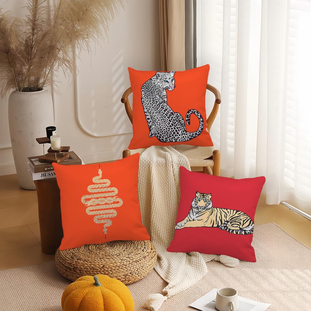 Cooler Tiger J-Jonathan Kissenbezug Geeignet für Schlafzimmer Wohnzimmer Autos Heimdekoration
