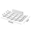 Imitation Rattan Woven Soap Box Wall-mounted Non-perforated Storage Rack Bathroom and Toilet Draining Soap Box