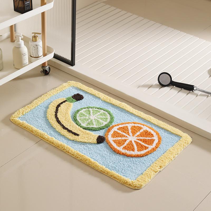 Mountain River Floor Mat Bathroom Anti Slip Absorbent Mat Water Absorbent Rug Decorative Area Mat For Home Kitchen And Bath Use
