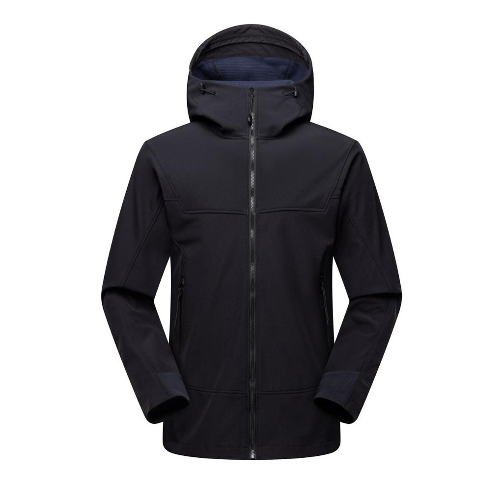 Customizable Fleece-Lined Softshell Jacket for Men and Women - Windproof and Waterproof for Autumn and Winter