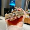 Straight Edge Aurora CD Texture Phone Case For iPhone 17 16 15 14 13 Pro Max Plus Glass Lens Protect Glossy Plating Soft Cover