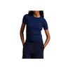 Polo Ralph Lauren Logo Slim Fit Rundhals Kurzarm Pullover Damenpullover Blau 100053222