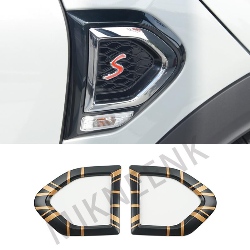BGB1 For MINI Cooper S SD Countryman F60 Car Fender Turn Signal Exterior Light Covers Sticker Auto Accessories
