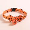 1Pcs Halloween Cat Collar With Bow Tie Pumpkin Bell Adjustable Pet Collar Festival Costume For Small Medium Dogs Cats Accessory