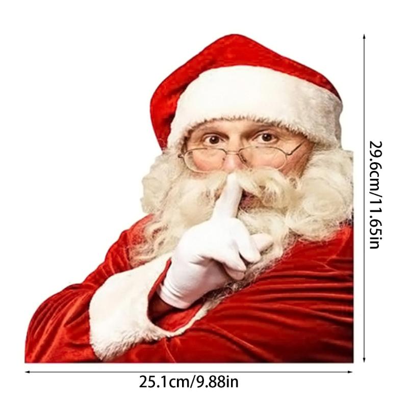 Funny Santa Claus Sticker Car Stickers Christmas Car Decorations 12-inch Length