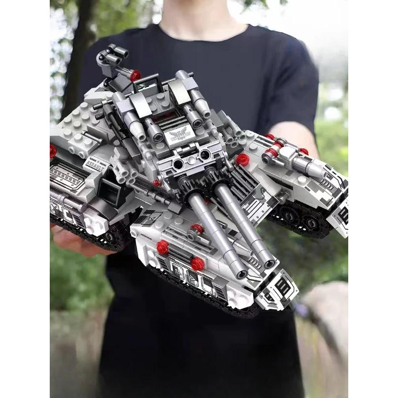 2024 WW2 Military Vehicle Tank 8in1 Airplane Truck Model Building Blocks DIY Bricks Kids Construction Toys Gifts for Boys Adult