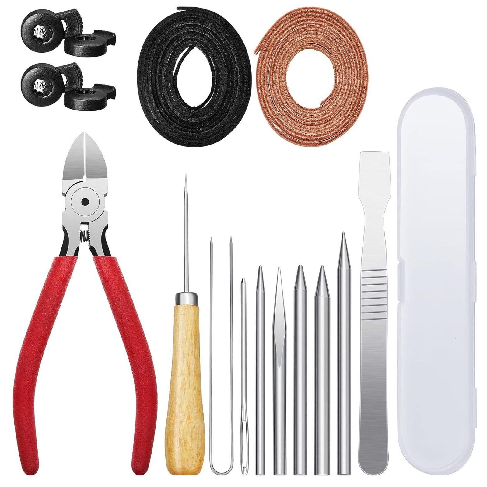 16 Pcs Glove Relacing Kits for Softball Mitts Repair Glove Lock Lacing Tool Baseball Glove Care Kits Lacing Needle 1