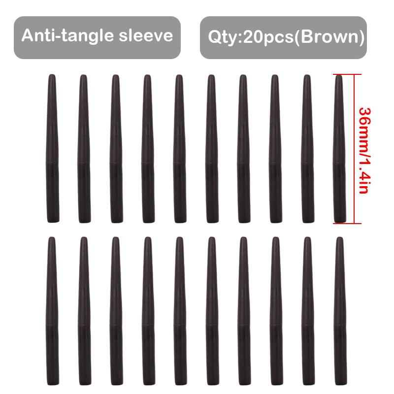 

6 шт., быстросменный гибридный зажим для поводка с хвостовой резиной, быстросменные зажимы, аксессуары для ловли карпа, рукав с защитой от запутывания, для снастей для ловли карпа, снасти