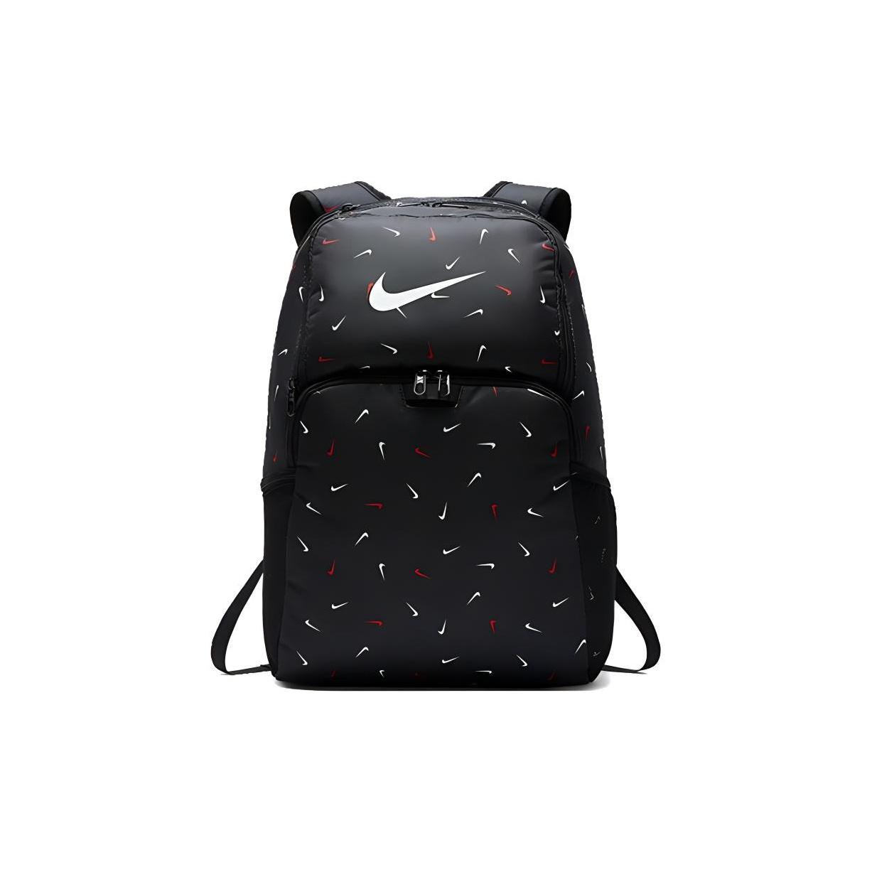 

Nike Colorful Logo Polyester Backpack Unisex Backpacks Black BA6039-010 Black