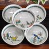 Waza No Kura Stylish Kutani Ware Small Set of Assorted Flower and Bird Ceramic Japanese Traditional Japanese Serving Made In Perfect for Wedding and