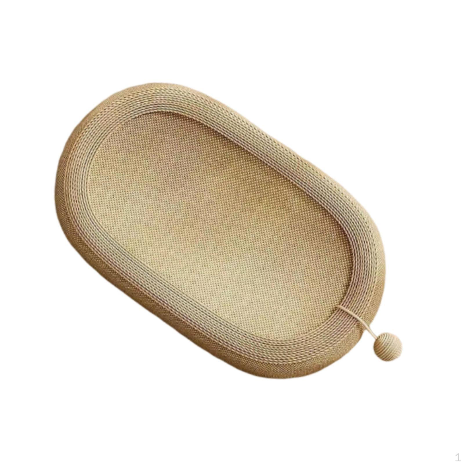 Cat Scratcher Bed Multipurpose Oval Bowl Scratching Board Without Ears