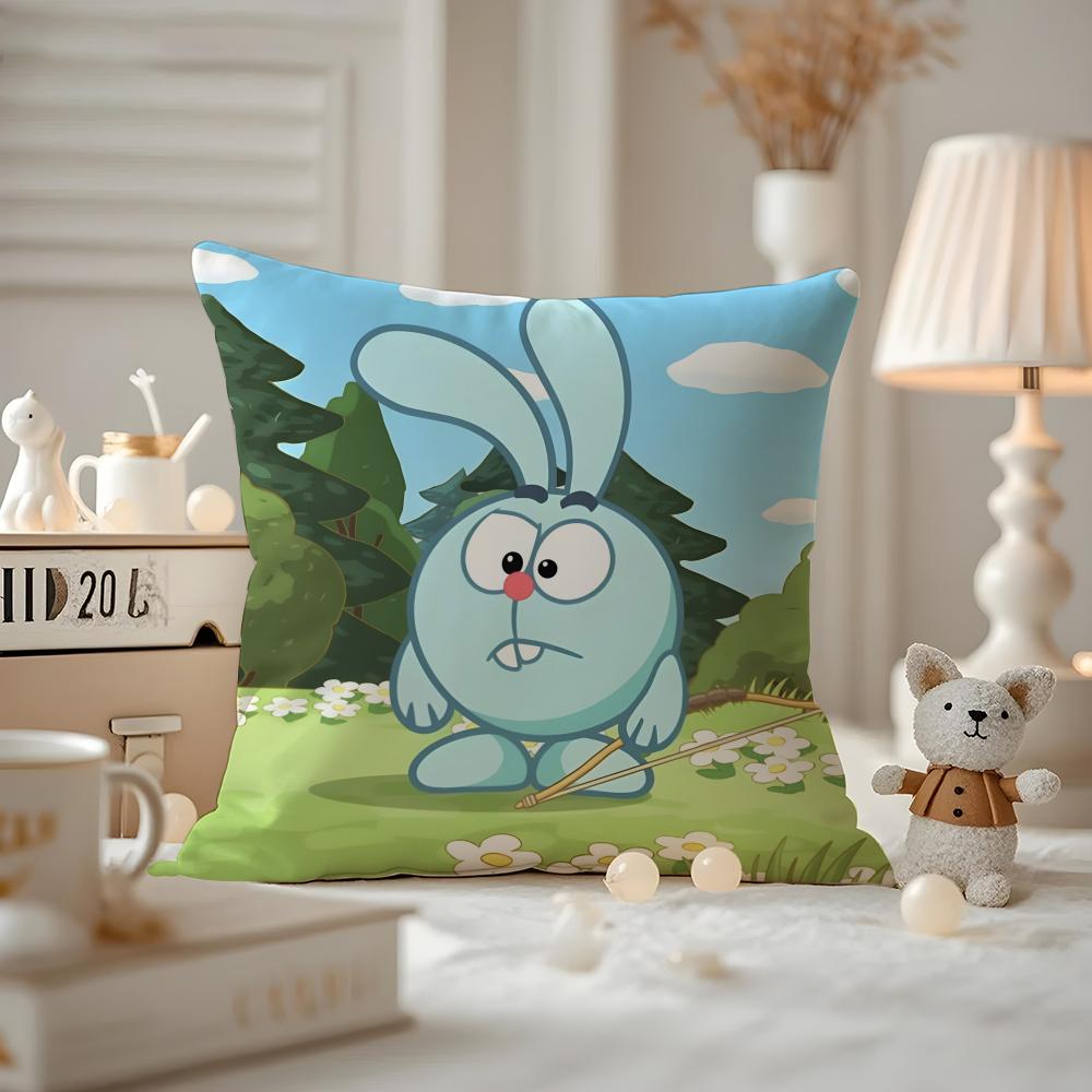Pillow Case Pattern Printed Pillowcase For Living Room Sofa Cushion Cover & Bedroom Decor Cute K-Kikoriki A-Animation