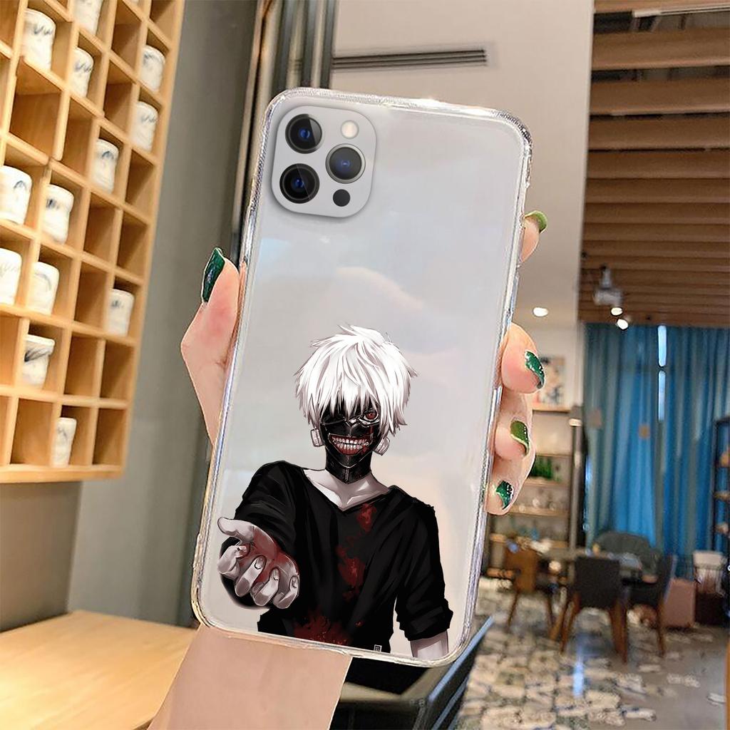 Soft Clear TPU Phone Case for IPhone 13 XR X XS 12 11 Pro Max 7 8  Plus SE2 Japanese Anime Tokyo Ghoul Japan Suave Cover Coque