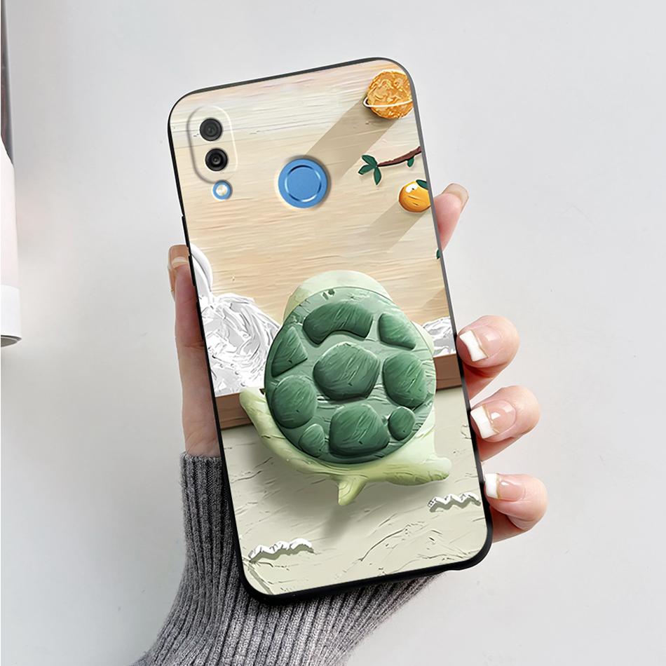 For Honor Play Case COR-L29 Phone Cover Cute Bear Cartoon Frog Soft Silicone Matte Fundas Coque For Honor Play Shockproof Bumper