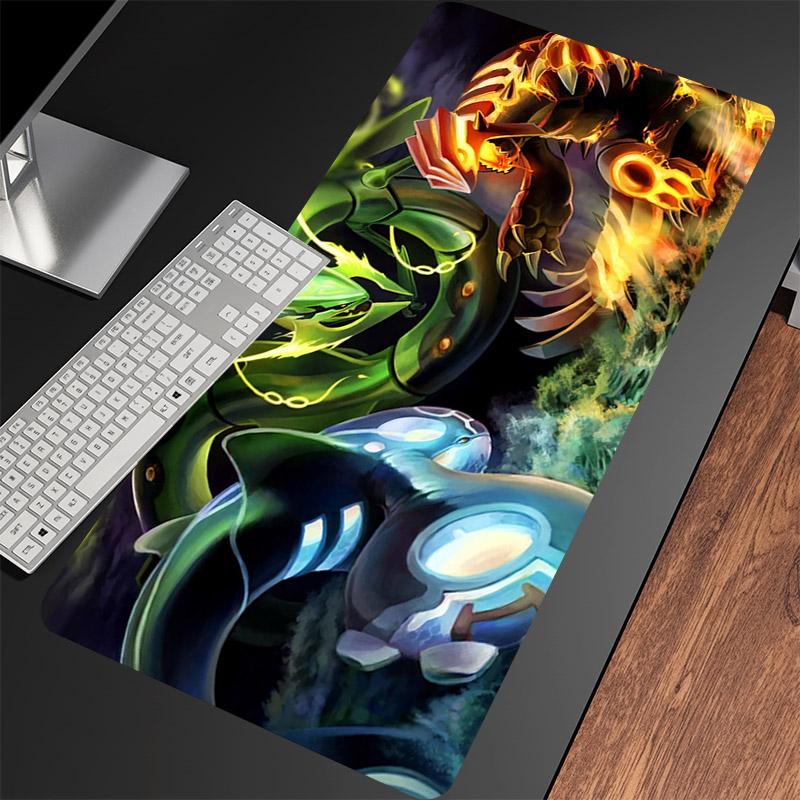 Anime Large Mouse Pad Gaming Accessories RRayquaza Laptop Table Mat XXL Keyboard Mousepad Computer Pc Gamer Cabinet Mouse Mats