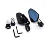 1 Pair Universal Motorcycle Aluminum Mirrors Handle Bar End for YAMAHA FZ6S FZ6N FZ6R YBR 125 MT-03 MT-25 FAZER600,2pcs.