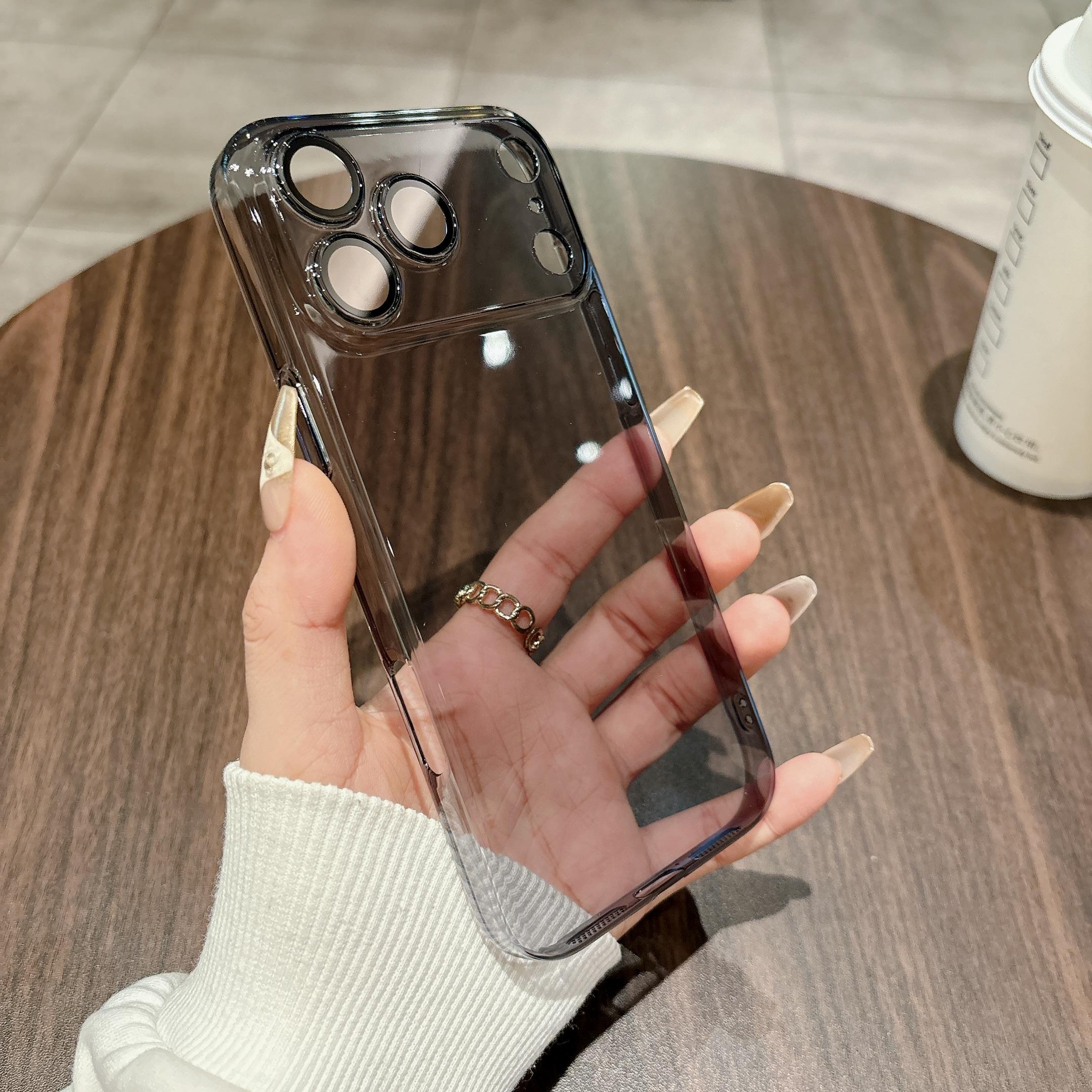 

Ultra Thin Hard PC Glass Lens Protect Clear Case For iPhone 17Air 16 14 15 13 12 17 Pro Max Plus Shockproof Transparent Cover iPhone Air