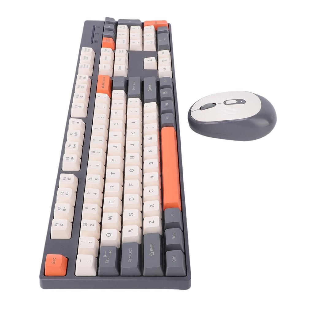 Wireless Keyboard and Mouse Combo 2.4G Wireless Plug and Play Ergonomic Keyboard and Mouse Set for Computer