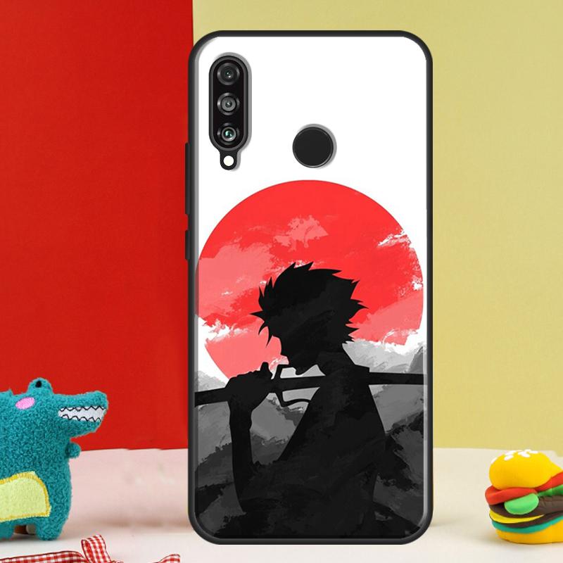 Japanese Style Samurai Art For Huawei Nova Y91 Y90 Y60 Y70 Y72 Y61 9 10 SE 12i 12s 11i 5T P60 Pro P20 P30 P40 Lite Case