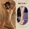 Sexy lingerie sexy lace seduction onesie women's open file hot hollow perspective uniform pajamas set