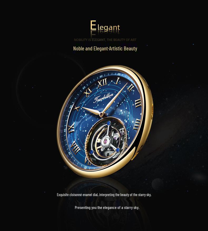 2024 Men's Fully Automatic Swiss Tourbillon Skeleton Watch - Fashionable Leather Strap, Waterproof Design