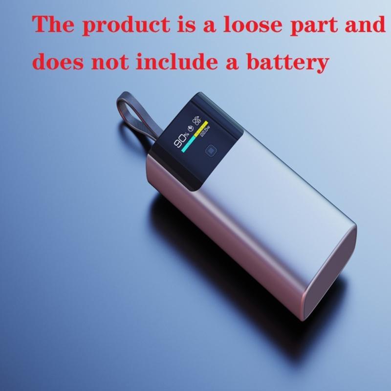ABS Power Battery Assembly Kit Battery Holder Case PD20W Quick Charging Support for Electronics Easy To Build