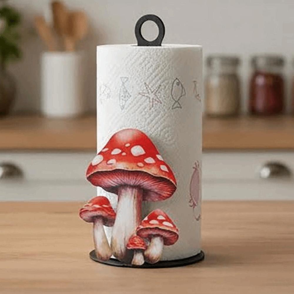 

Cast Iron Material Tulip Tissue Holder Surface Mount Design Festive Decoration Cast Iron Tissue Holder No Drilling Required