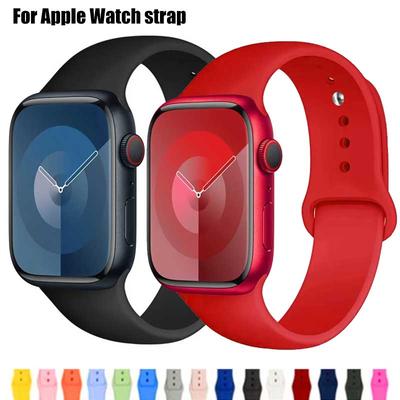 Silicone Band For Apple Watch Strap 44mm 45mm 40mm 41mm 42-38mm 45 Mm Sport Bracelet Iwatch 8 7 6 5 4 3 SE 9 Ultra 2 49mm 2028