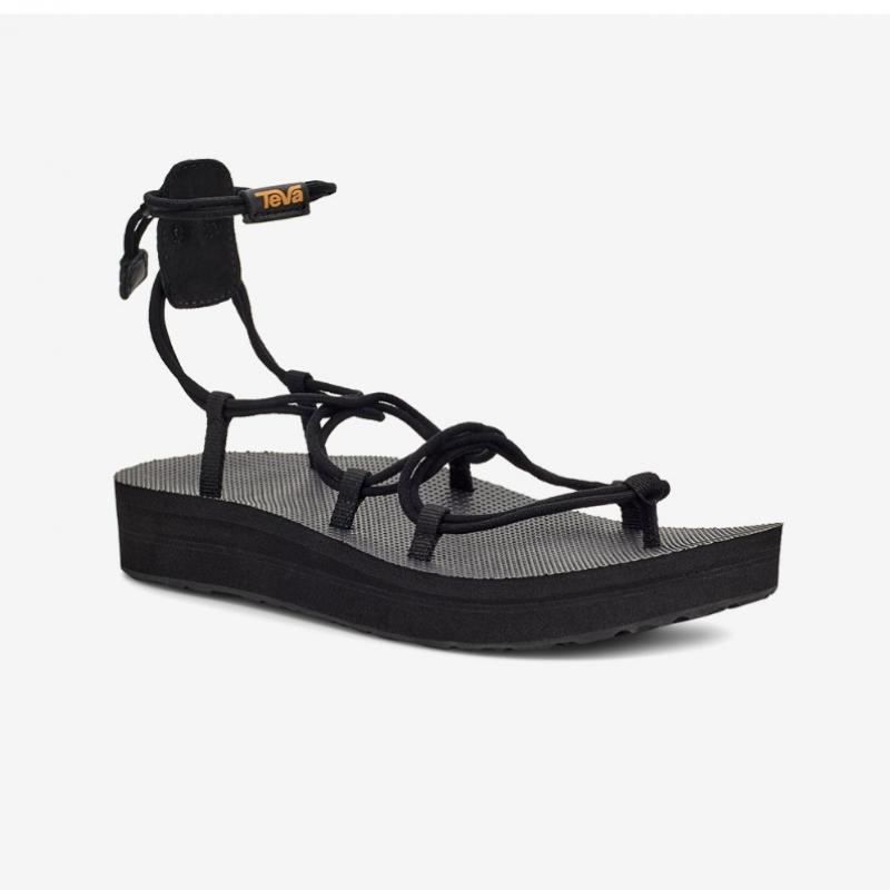 Teva Women Strap Lace Up Sandals Midform Infinity Stvf2317890 Blk