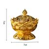 1 st Lotusblomma Rökelsekar Buddhism Buddha Hållare Mässing Mini Rökelsekar Rökelse Metallhantverk Heminredning