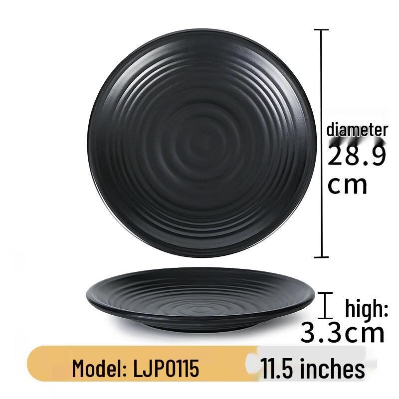 Frosted Japanese Melamine Divided Serving Plate