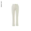 Langzi Celebrity Style White Straight-Leg Jeans