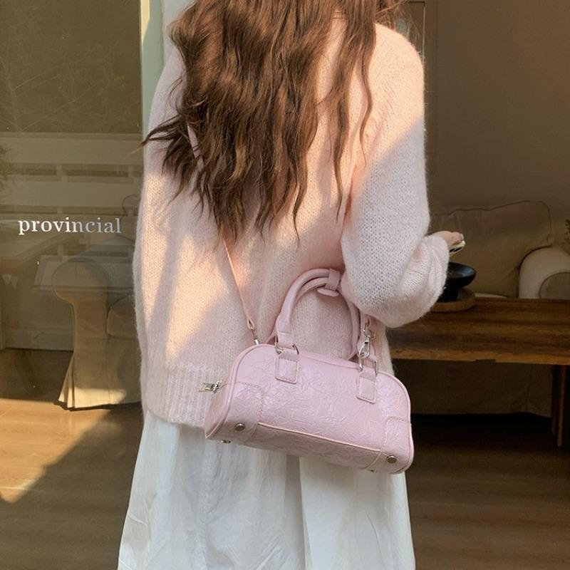 Niche Hand-held Bowling Bag Spring Fashion Pillow Bag Crossbody Bag