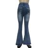 GMXIA Women's Vintage Jeans High Stretch Pocket Embroidery Vintage Jeans Slim Hip Lifting Flared Pants