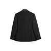 Zara Solid Color Regular Single Breasted Striped Suit Men suits Black 06536833800-33
