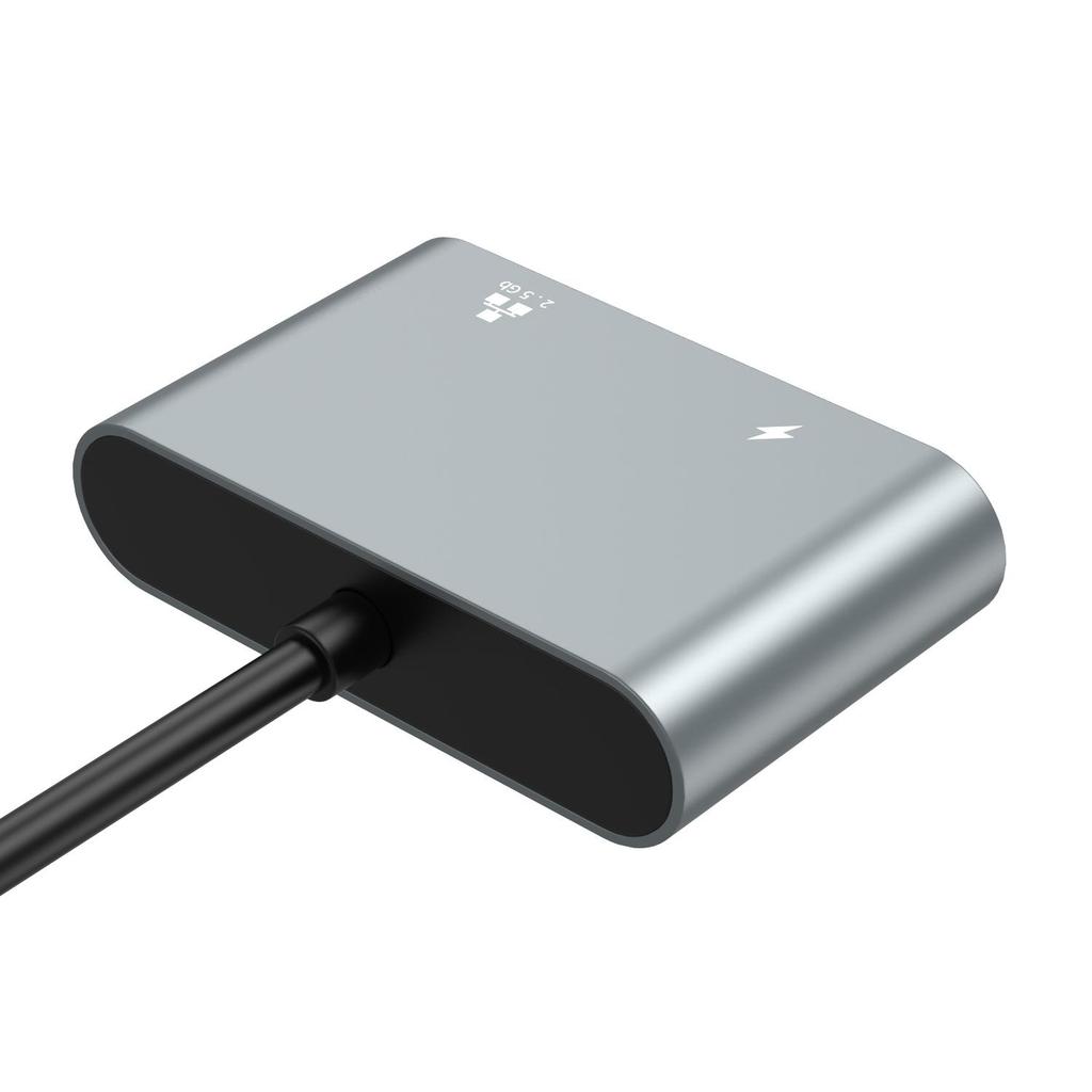 2500Mbps Network Card Type C To Ethernet Adapter 2.5G Gigabit LAN Adapter Support PD 100W Charging for Notebook Tablets Mac Book