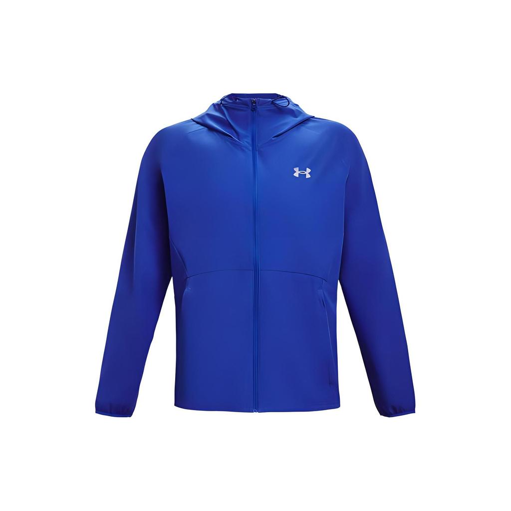 Under Armour Stretch Training Running Sports Quick-Dry Hooded Jacket Men jackets Blue 1362398-486