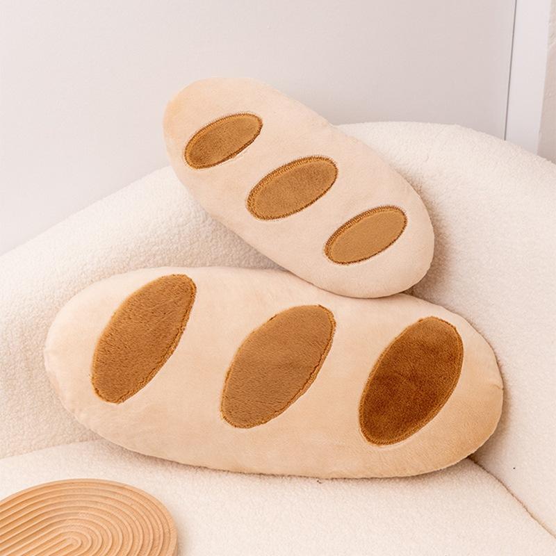 Chocolate Cookies Throw Pillow Cute Bread Plush Doll Baguette Doll Pillow Creative Bedside Cushion Female