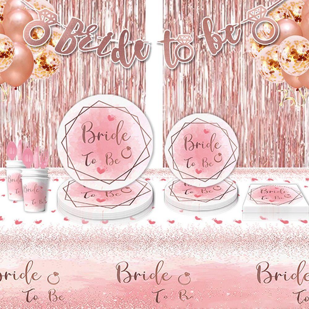 

10 Guests Bachelorette Disposable Tableware Paper Hen Party Supplies Bridal Shower