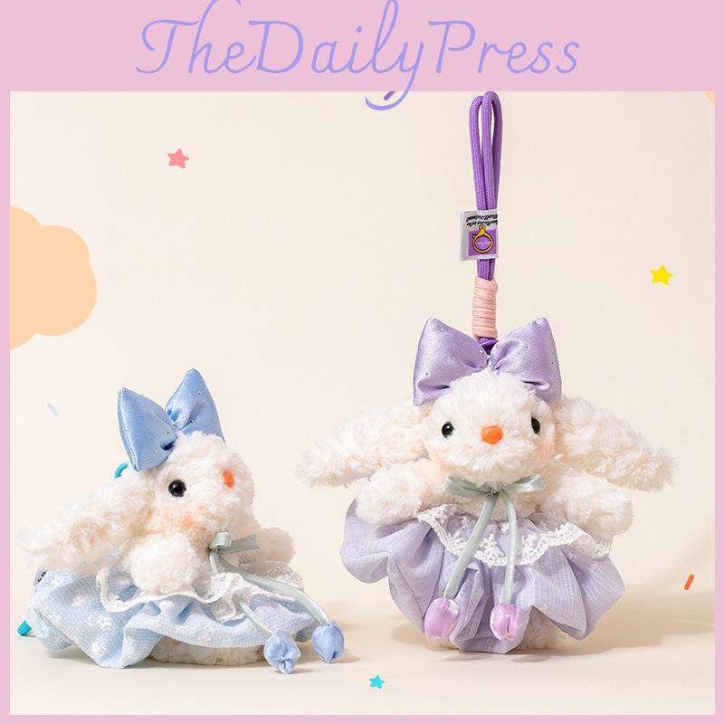 Rabbit Drooping Ear Plush Toy Soft Filled Doll Backpack Pendant Gift Keychain