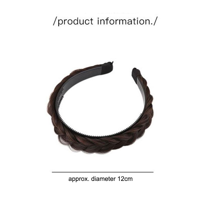 Cerchietto Largo Intrecciato Accessori per Capelli Fascia Elastica Antiscivolo Per Donna e Ragazza